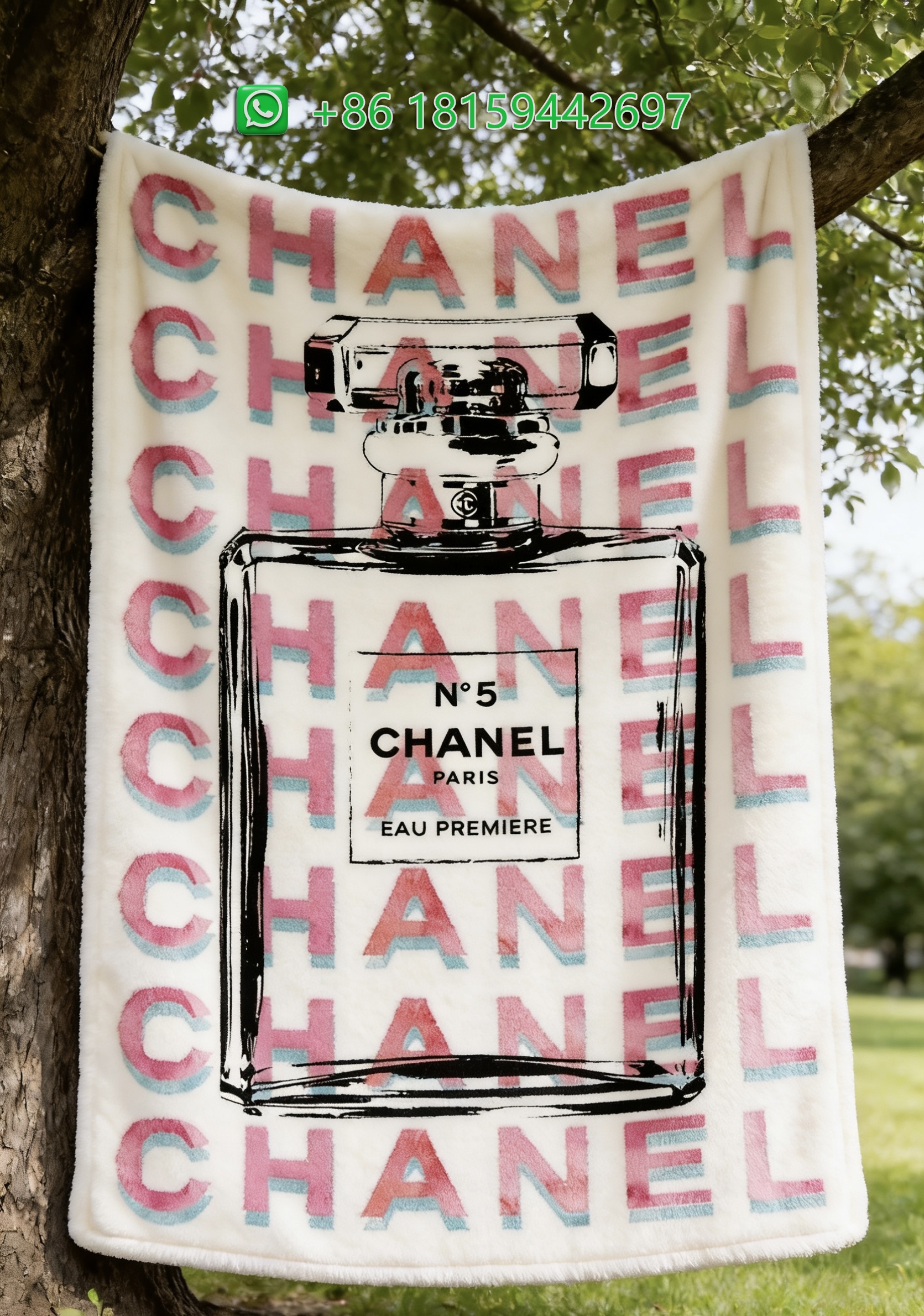 Chanel Throw Blankets